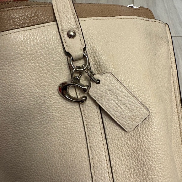 Coach Beige Leather May Tote bag #1573 - Picture 3 of 15